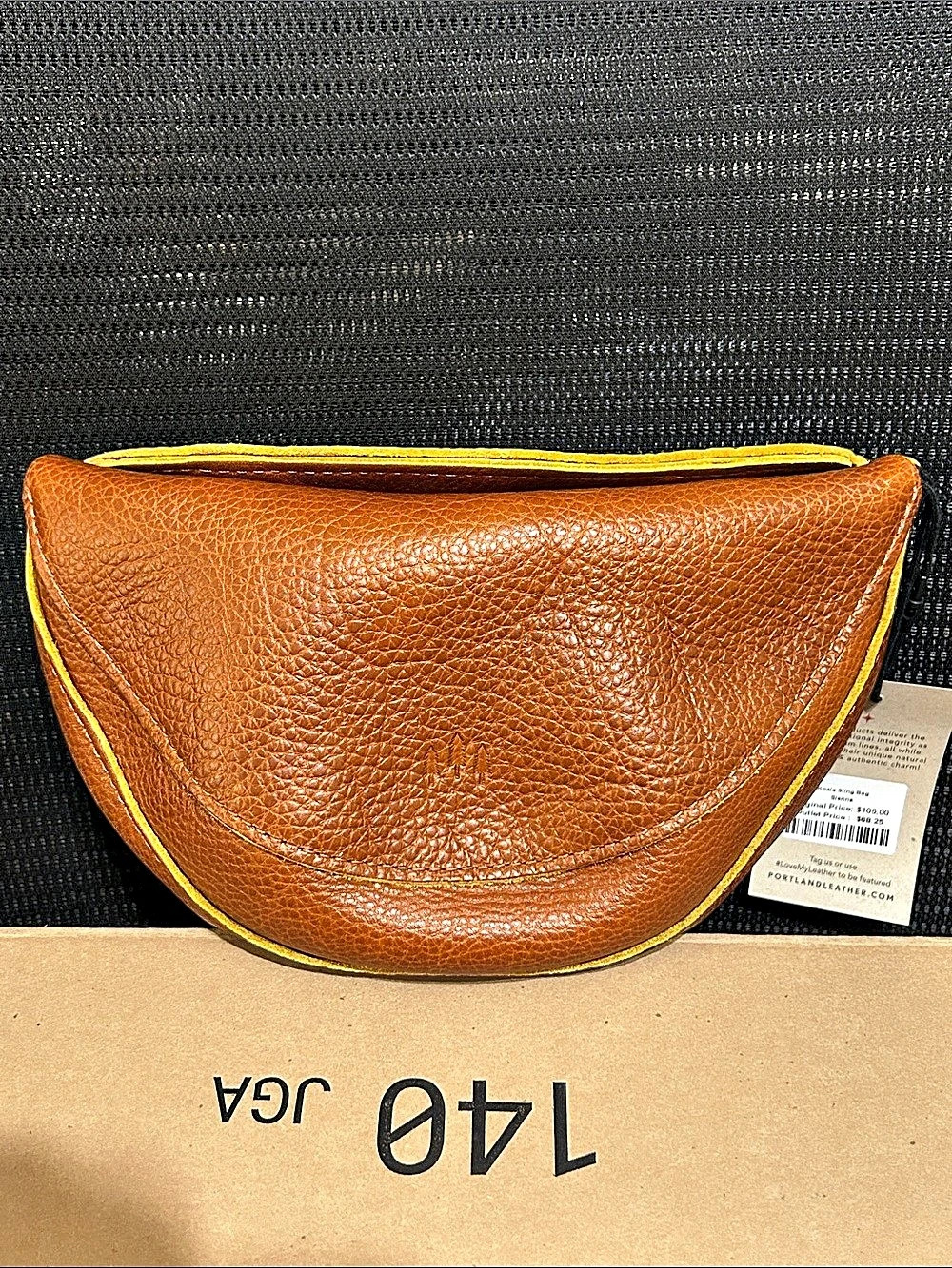 Portland Leather Goods Leather Crossbody Bag in Sienna NWT